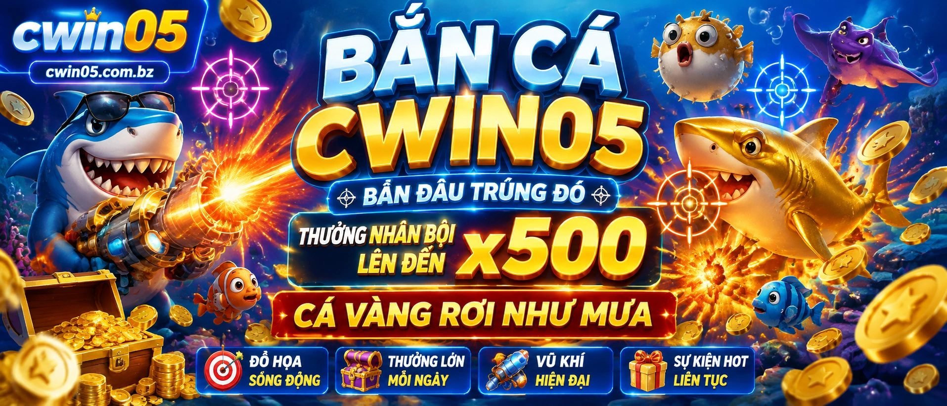 Khu vực dịch vụ bắn cá trên cwin05
